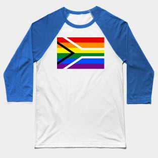 South Africa Gay Pride Flag Baseball T-Shirt